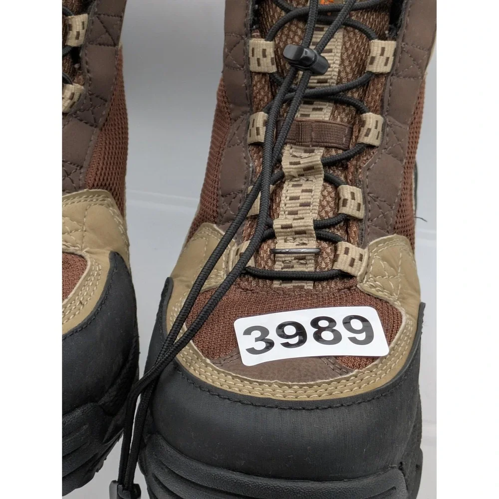 Korkers Redside Wading Boots Mens 8 Brown Fishing Kling-On Soles FB-3310